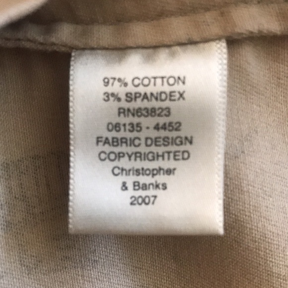 Dog Scenes Christopher & Banks Tan & Black Denim Jacket Umbr… - Picture 11 of 15